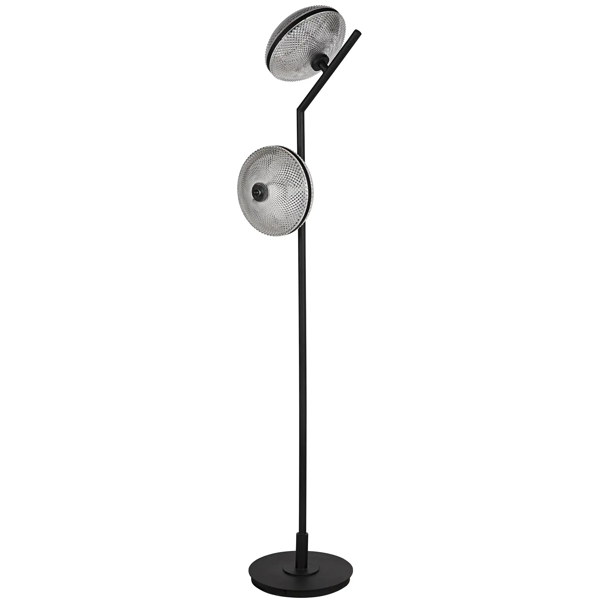 Gibson Floor Lamp, Black Iron