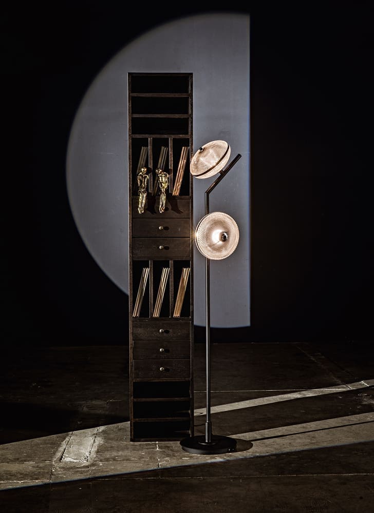 Gibson Floor Lamp, Black Iron