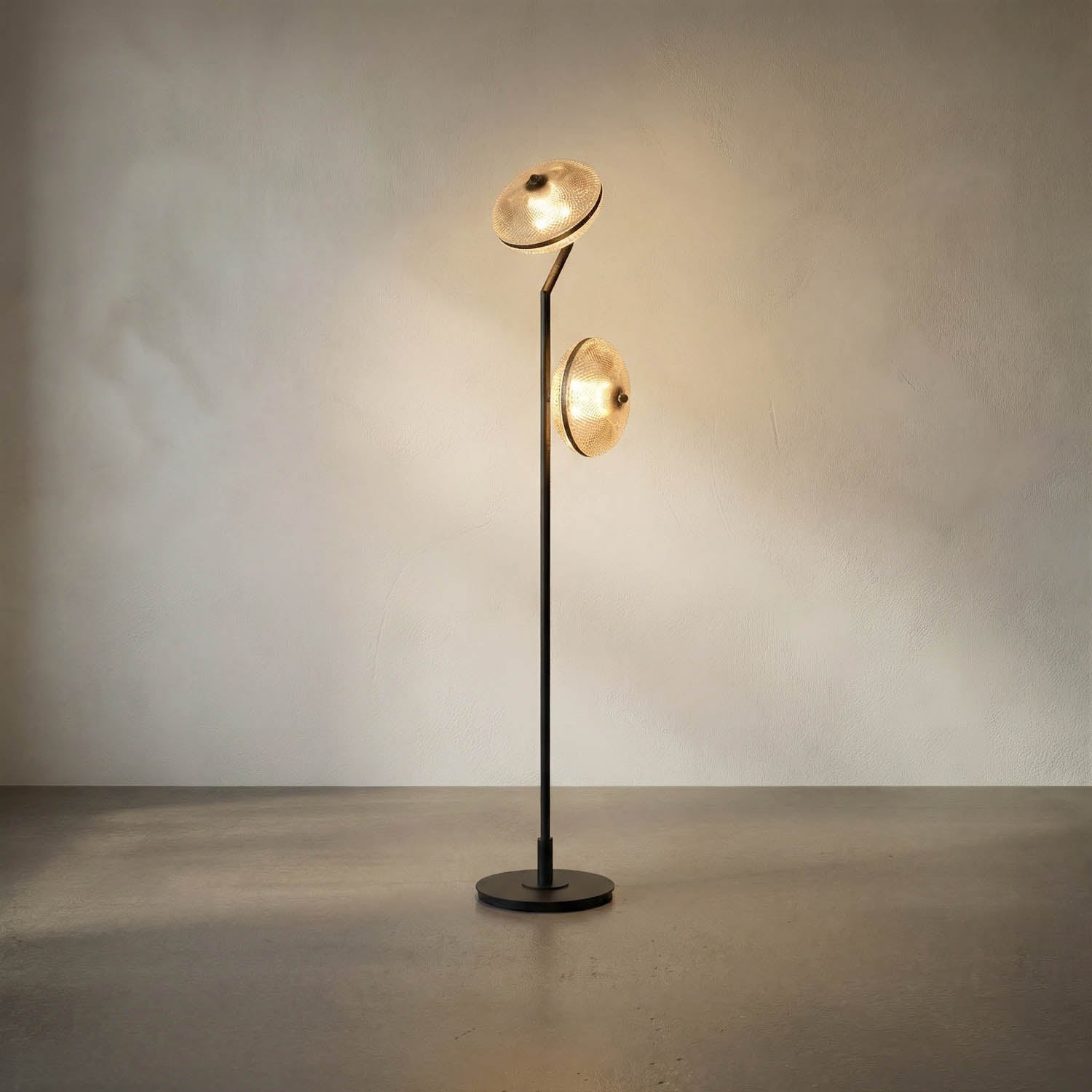 Gibson Floor Lamp, Black Iron by Noir