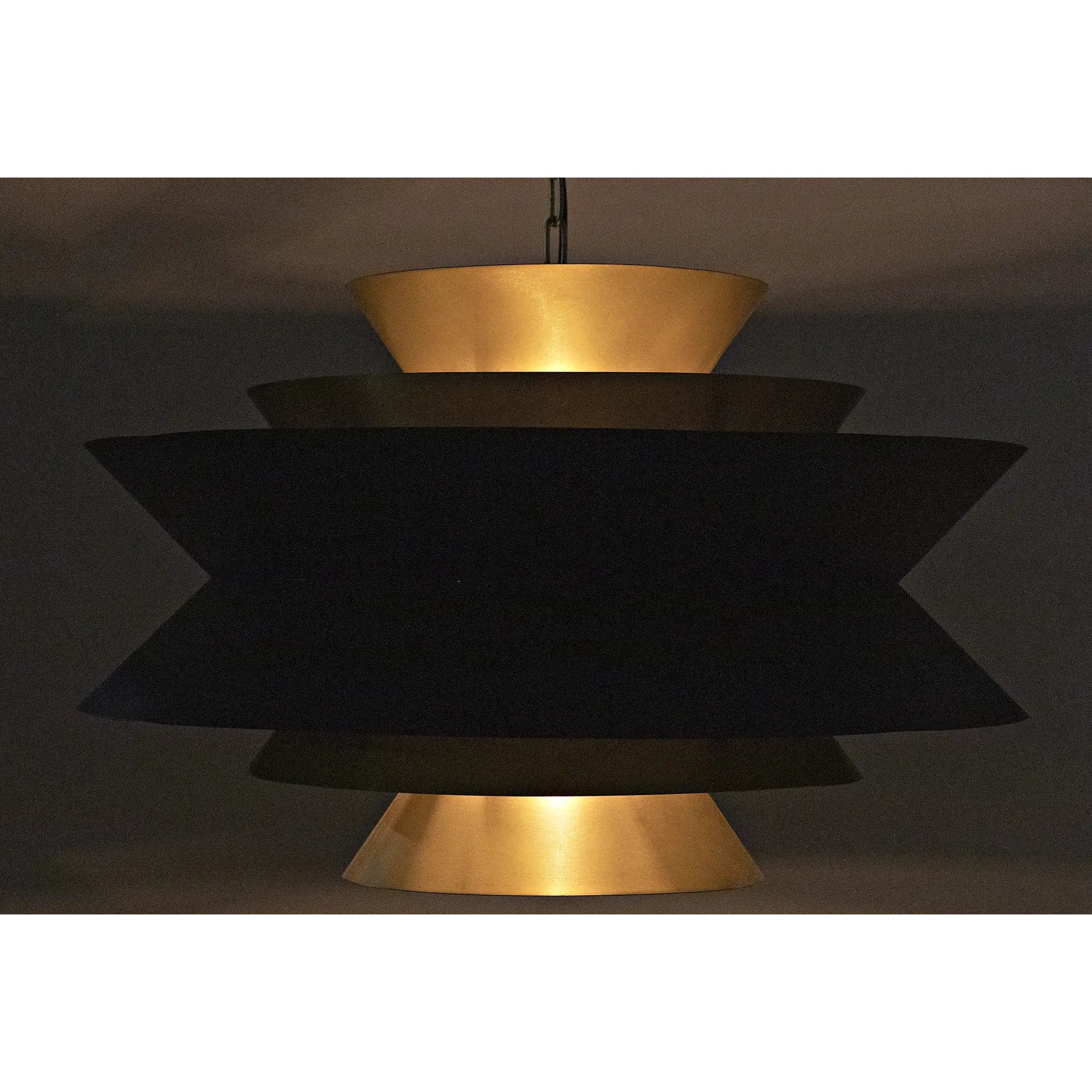 Arion Pendant, Iron with Brass Finish