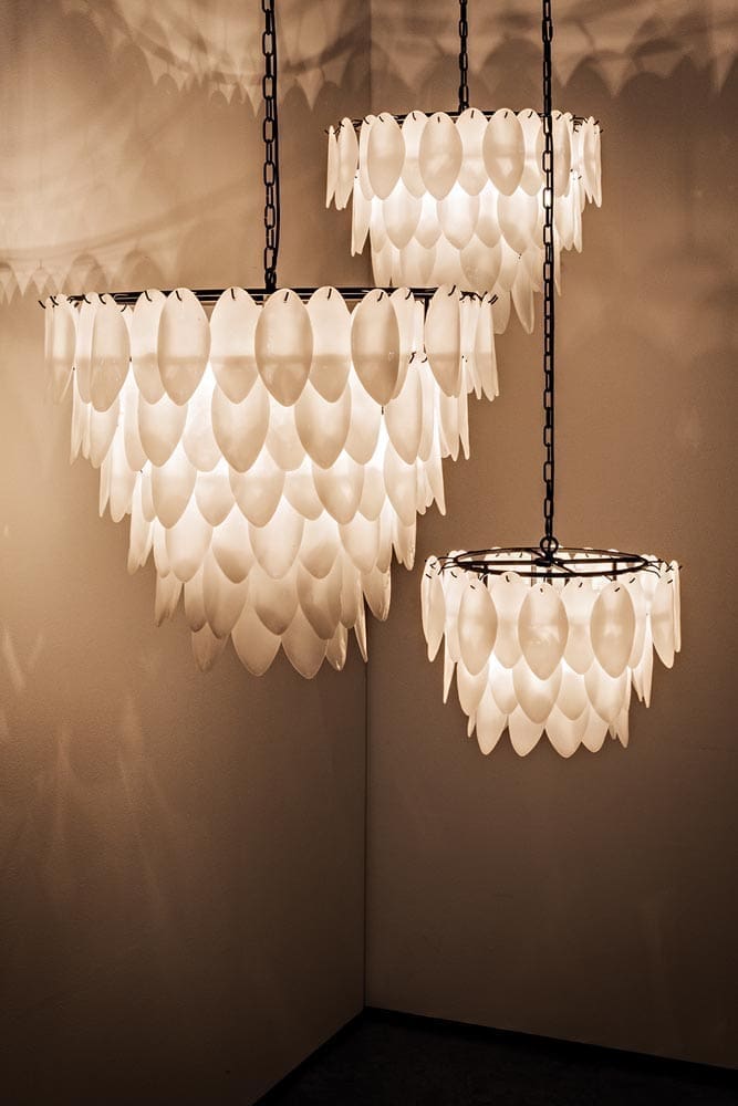 Lotus Chandelier, Medium