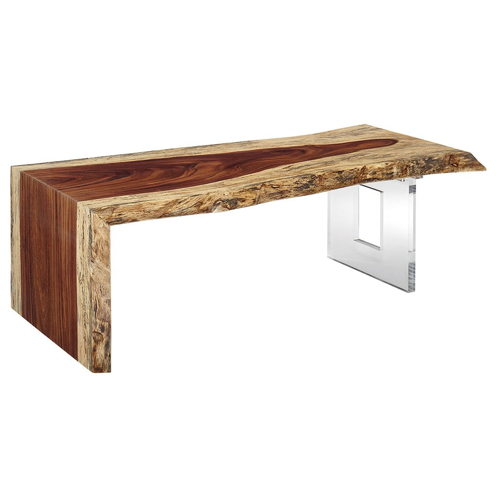 Natural Guanacaste 54" Waterfall Cocktail Table (LE54-WC) - Fairfield Chair