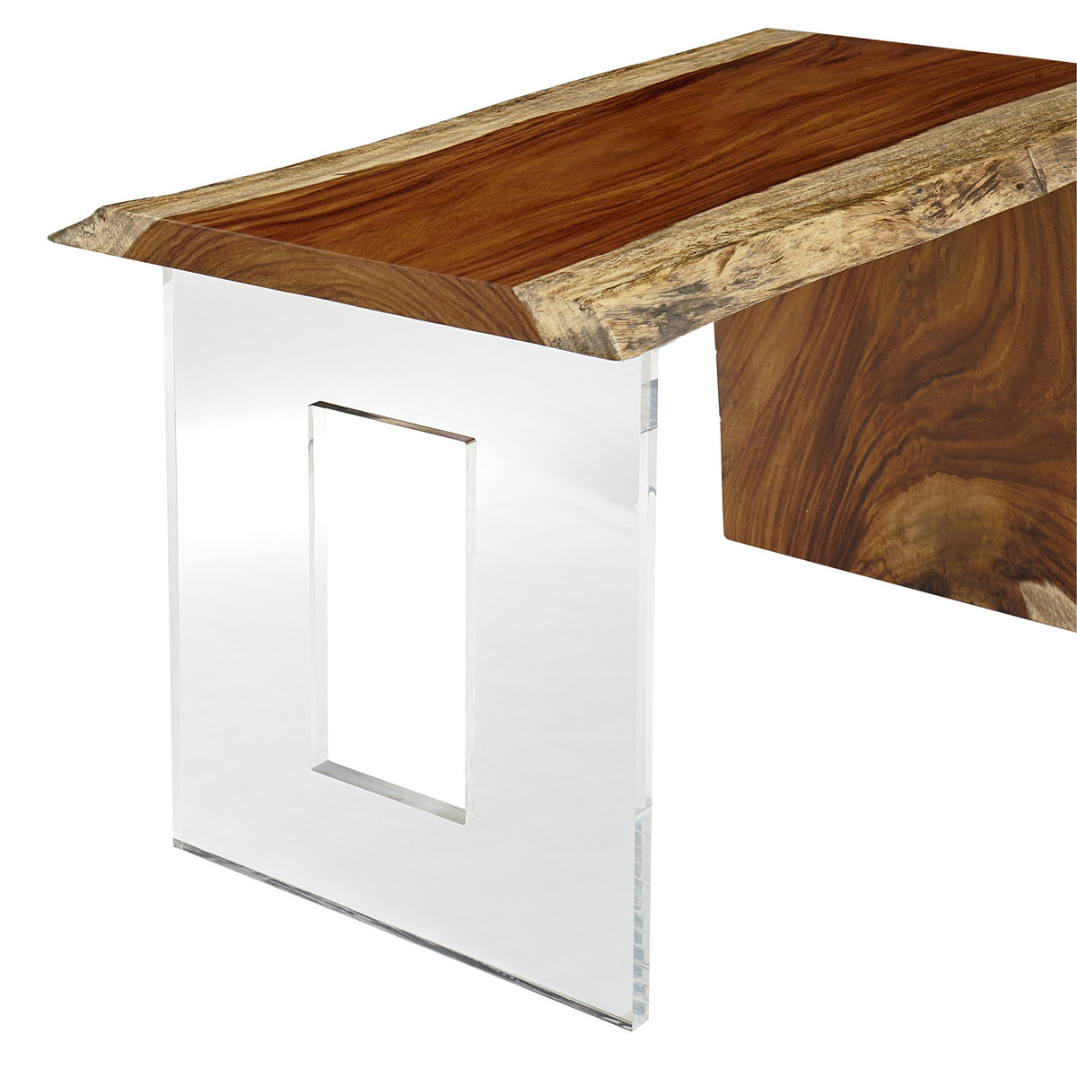 Natural Guanacaste 54" Waterfall Desk (LE54-WD) - Fairfield Chair