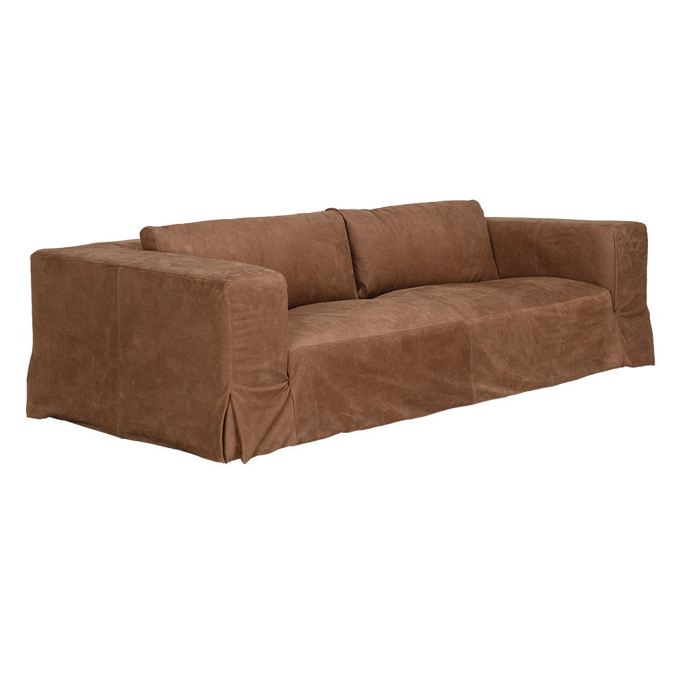 Plato Sofa, Orris Brown Leather