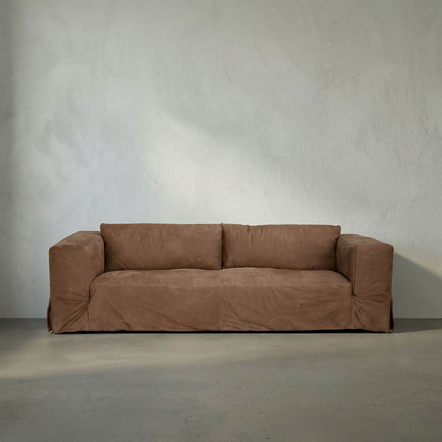 Plato Sofa, Orris Brown Leather by Noir