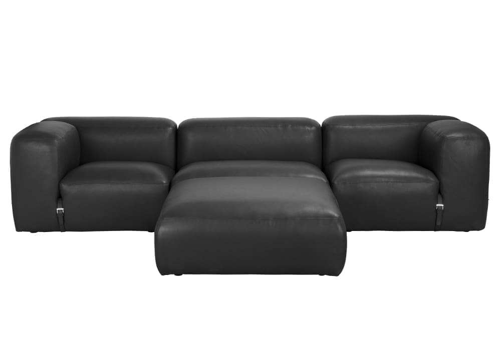 Augustus Modular Sofa, Right Corner, Santosa Matte Black