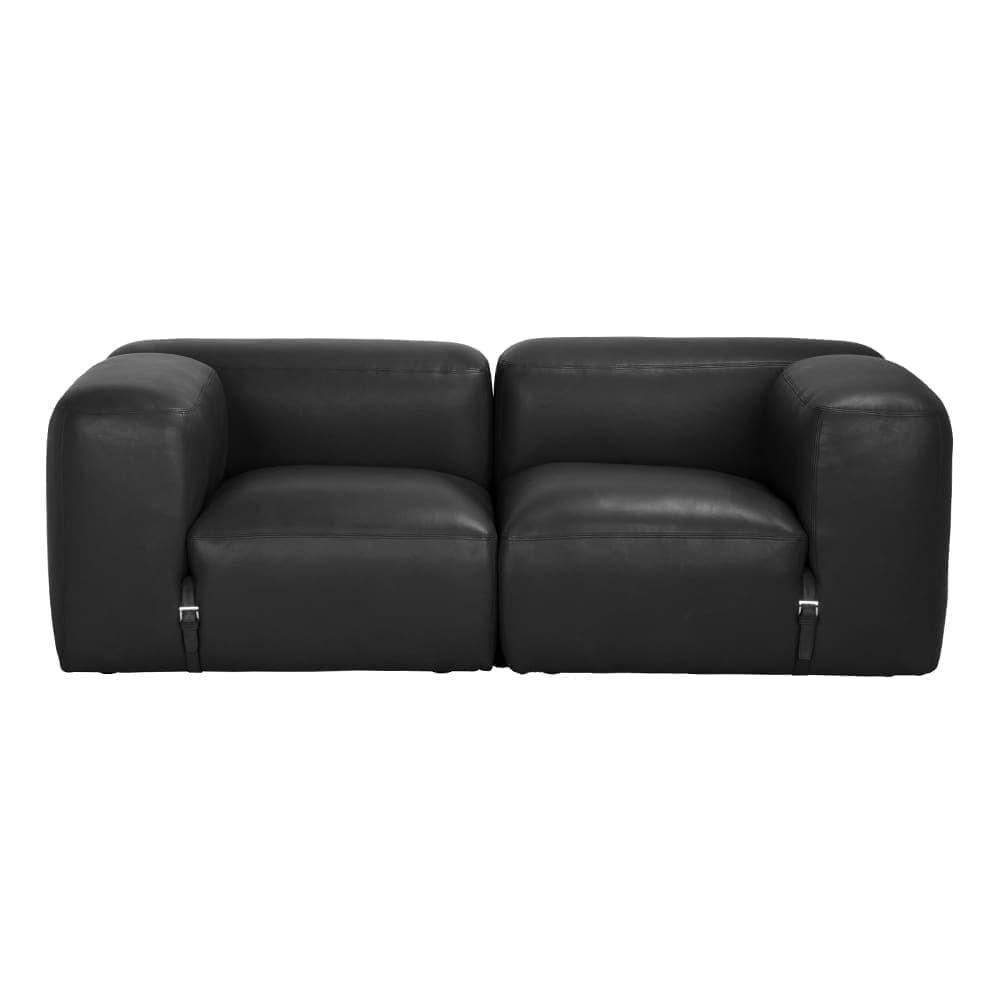 Augustus Modular Sofa, Right Corner, Santosa Matte Black