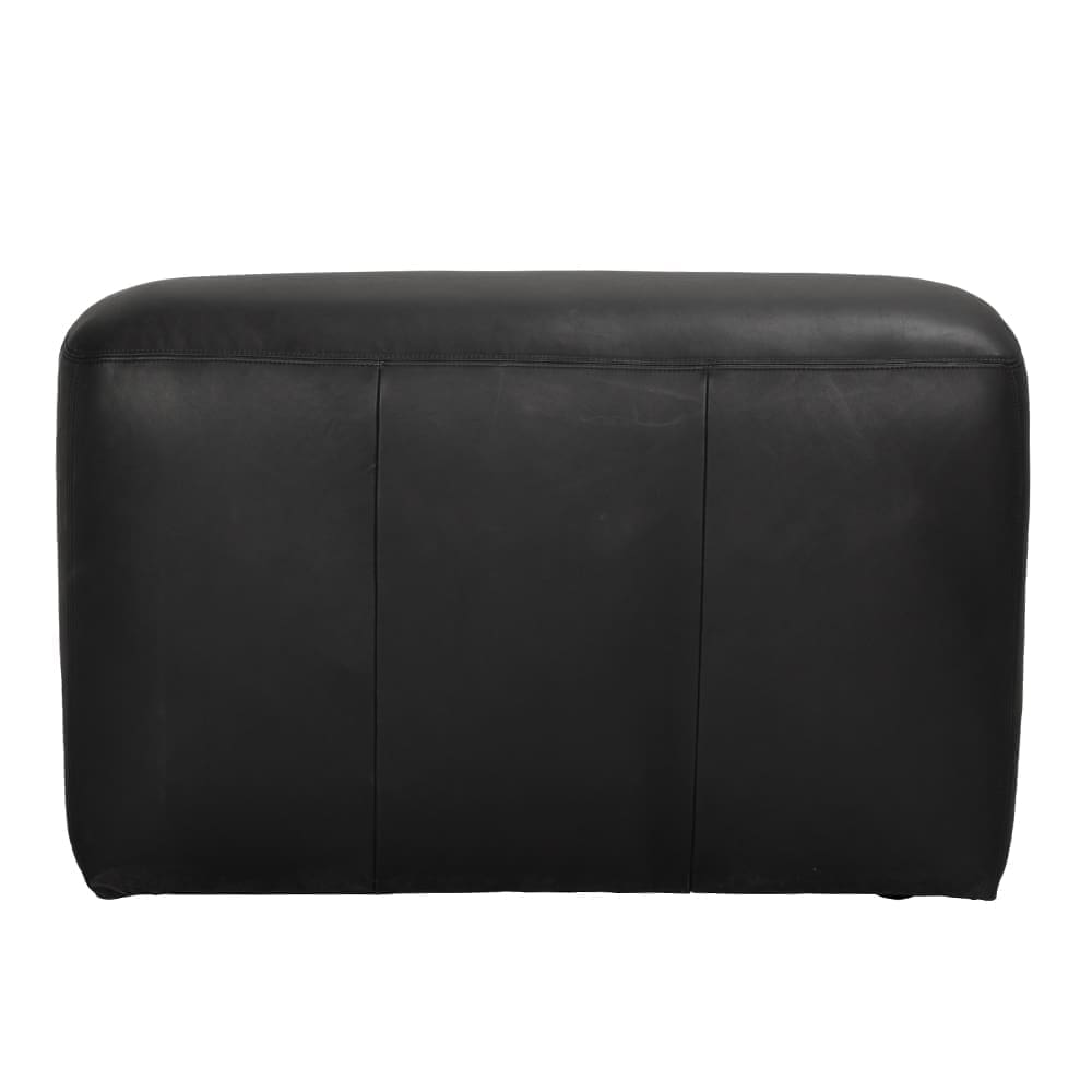 Augustus Modular Sofa, Middle, Santosa Matte Black Leather