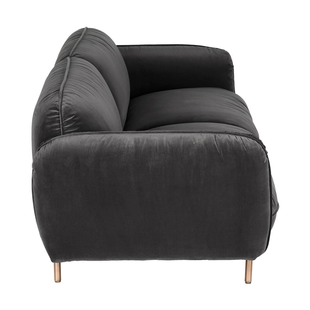 Franklin Sofa, Grey Velvet