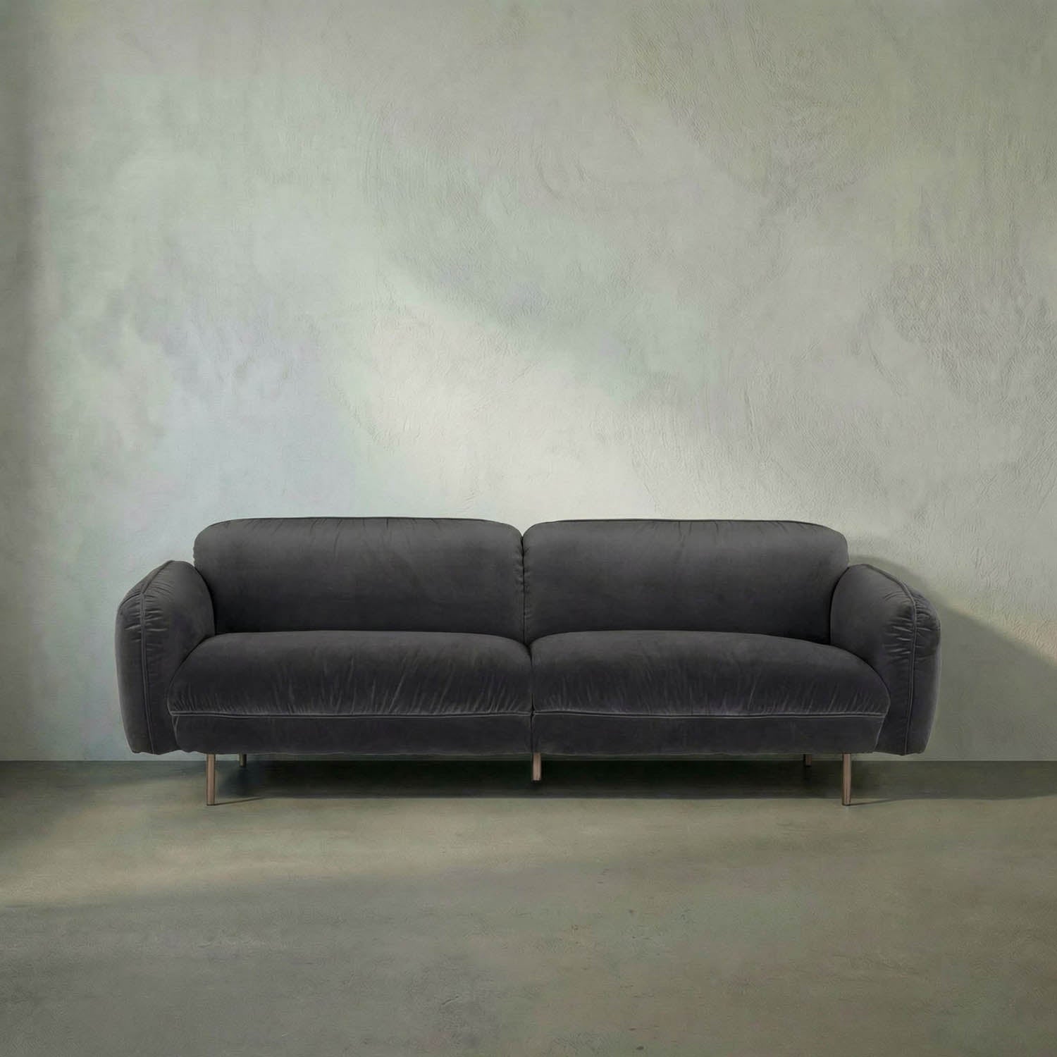 Franklin Sofa, Grey Velvet by Noir