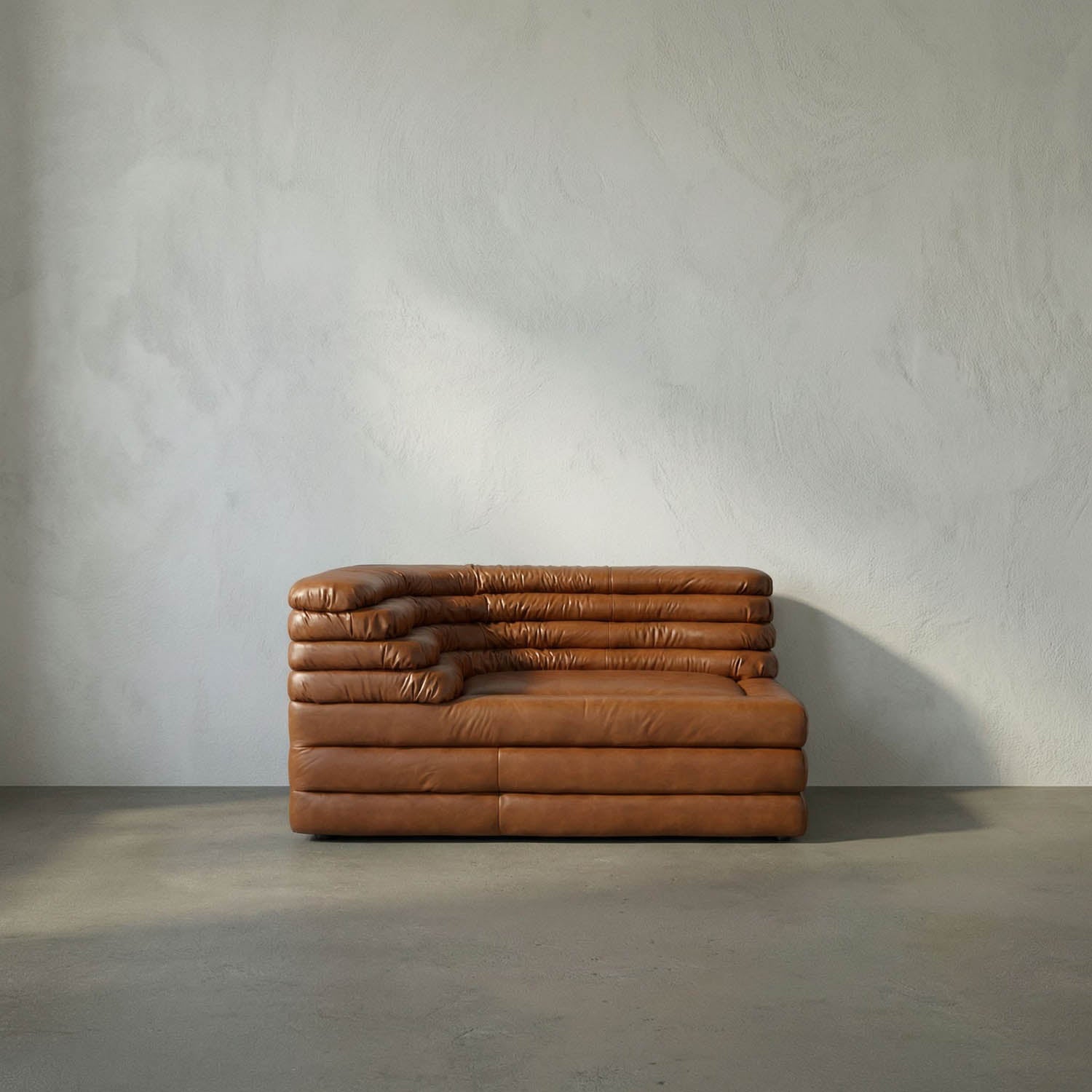 BANDERA SOFA, L, Roche Tan Leather by Noir