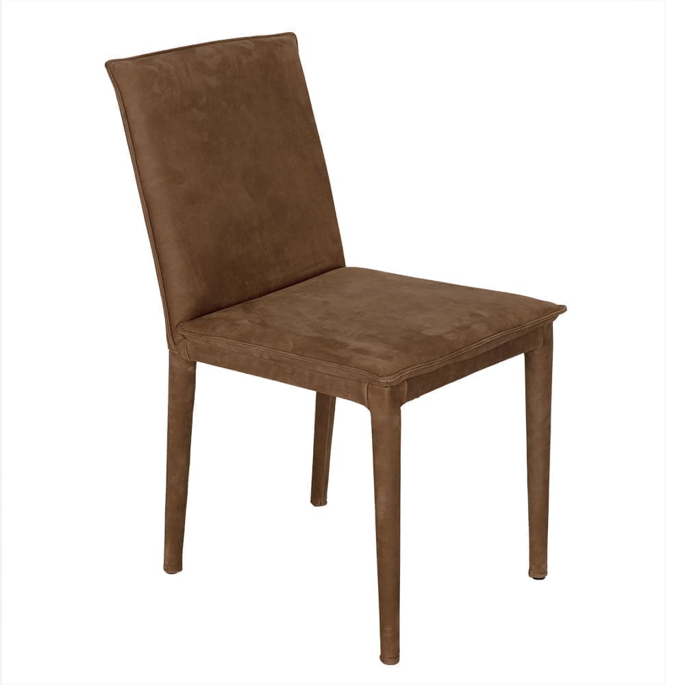 Newton Dining Chair, Orris Brown Leather