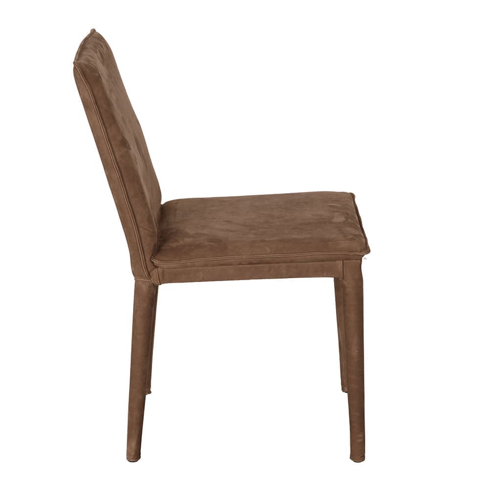 Newton Dining Chair, Orris Brown Leather