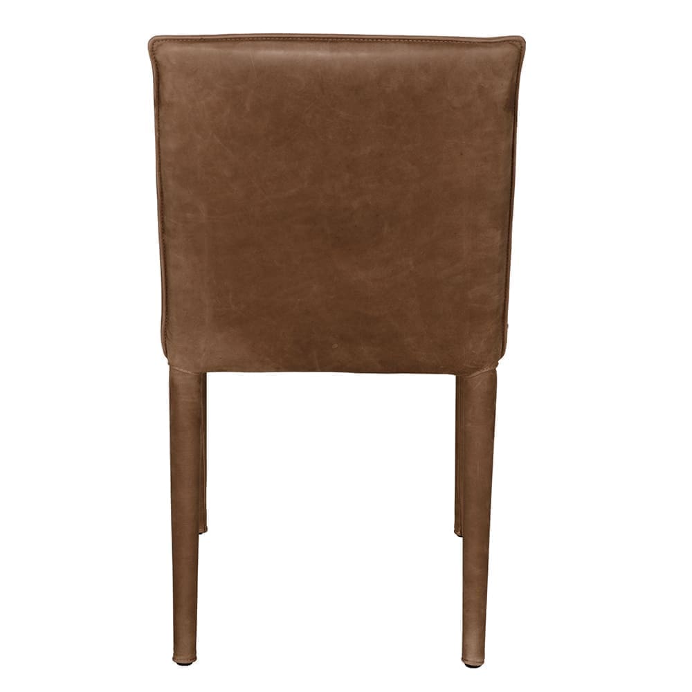 Newton Dining Chair, Orris Brown Leather