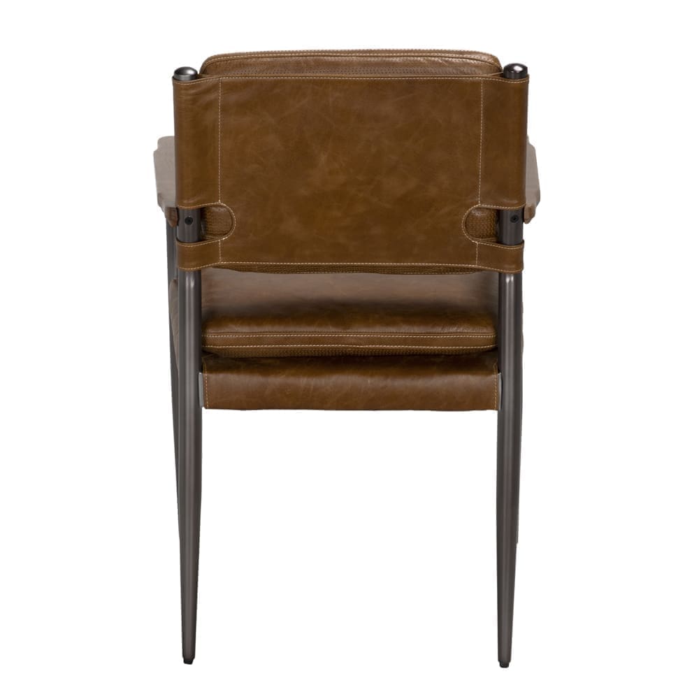 WOOSTER DINING CHAIR W/ARMS, Brown