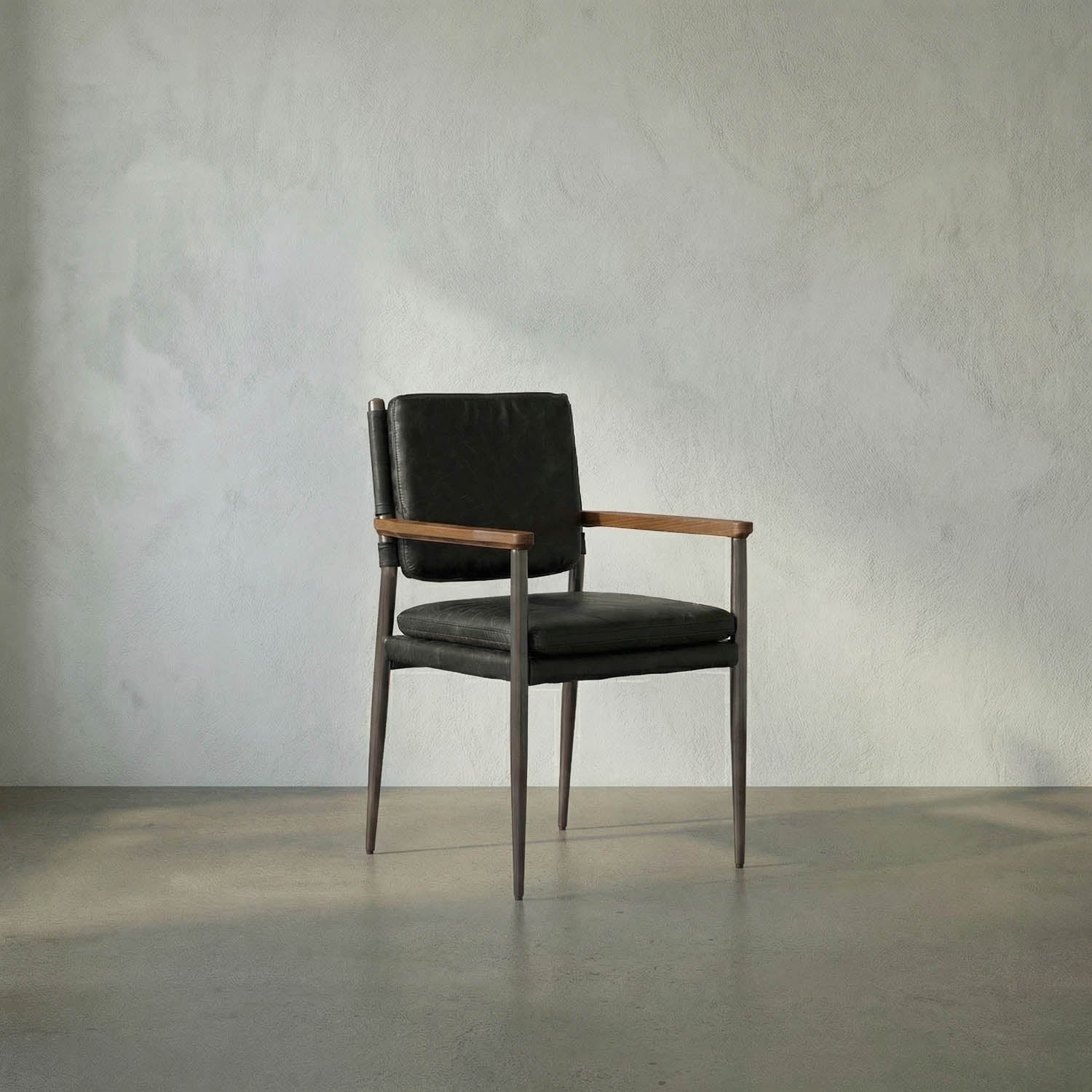Wooster Chair Dining Chair w Arms by Noir