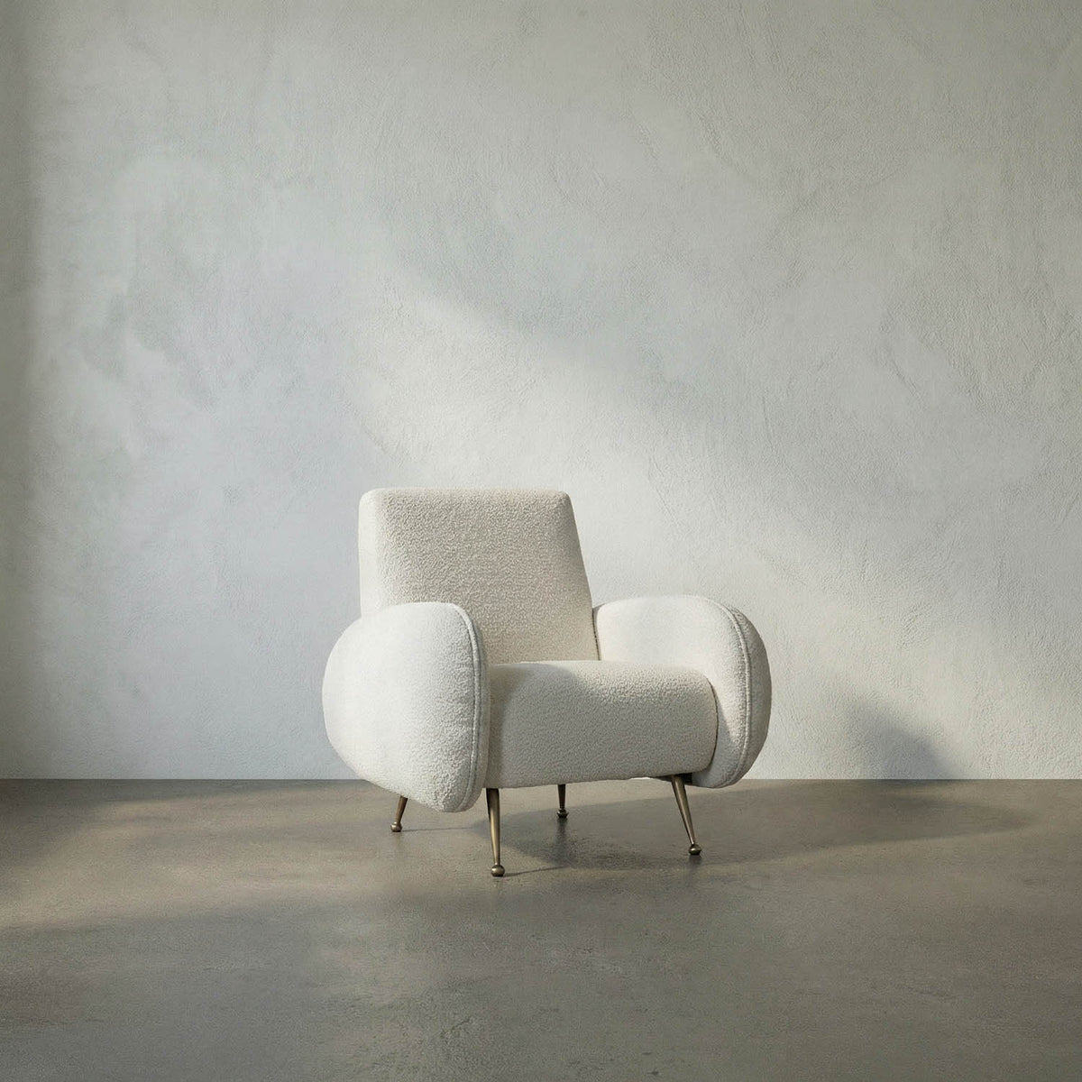 Hera Chair, Boucle Fabric by Noir