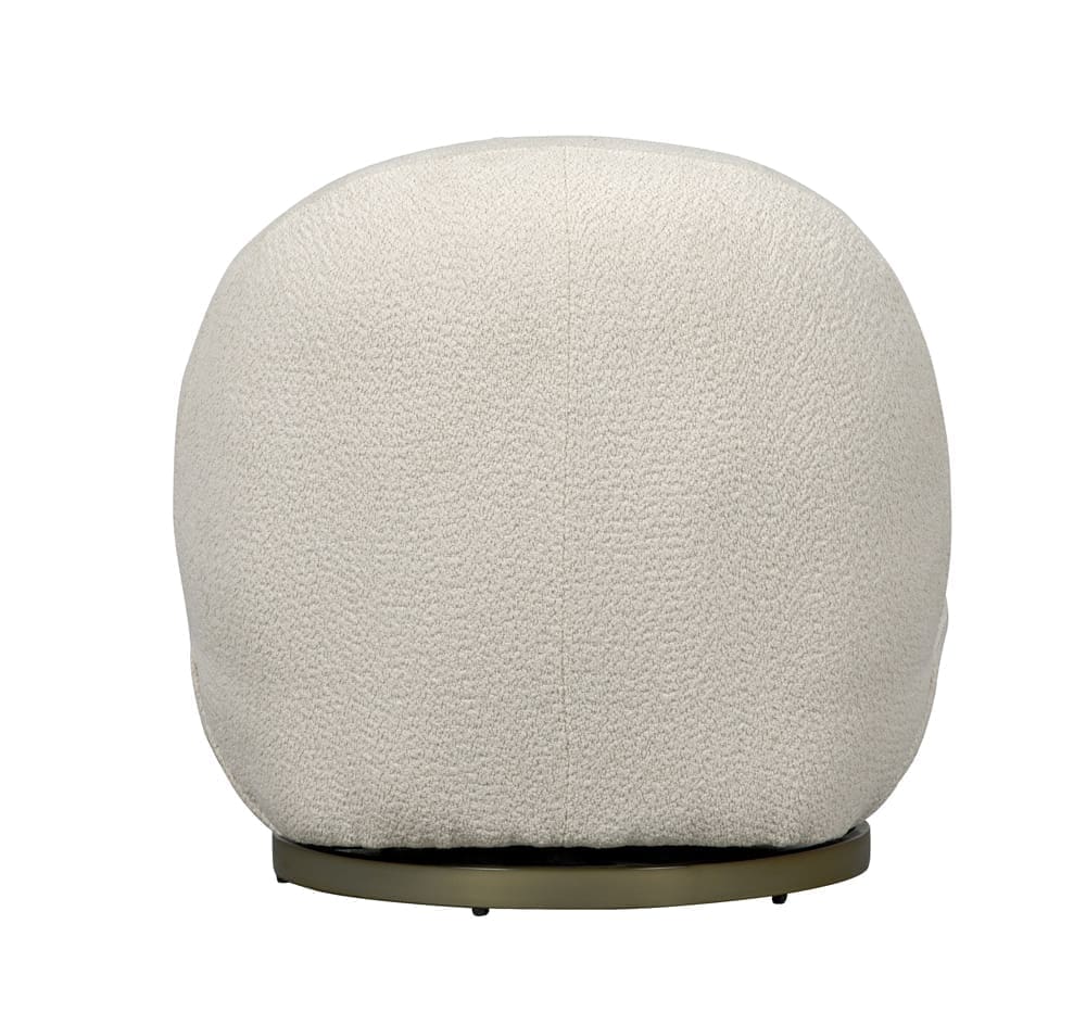 Artemis Swivel Chair, Boucle Fabric