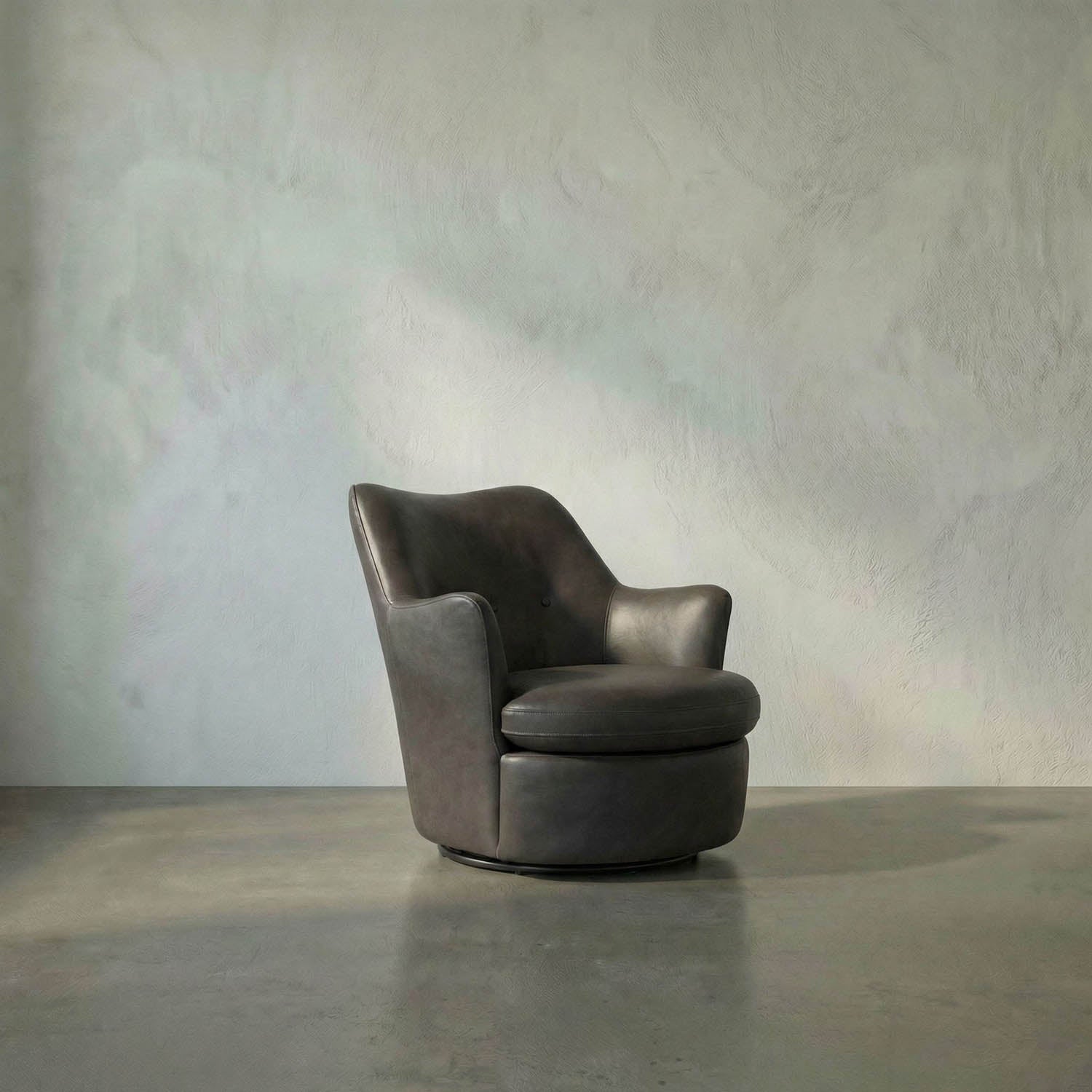 Hotchkiss Swivel Arm Chair by Noir
