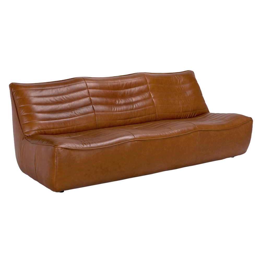 McCLAIN 3 SEATER, Roche Tan Leather