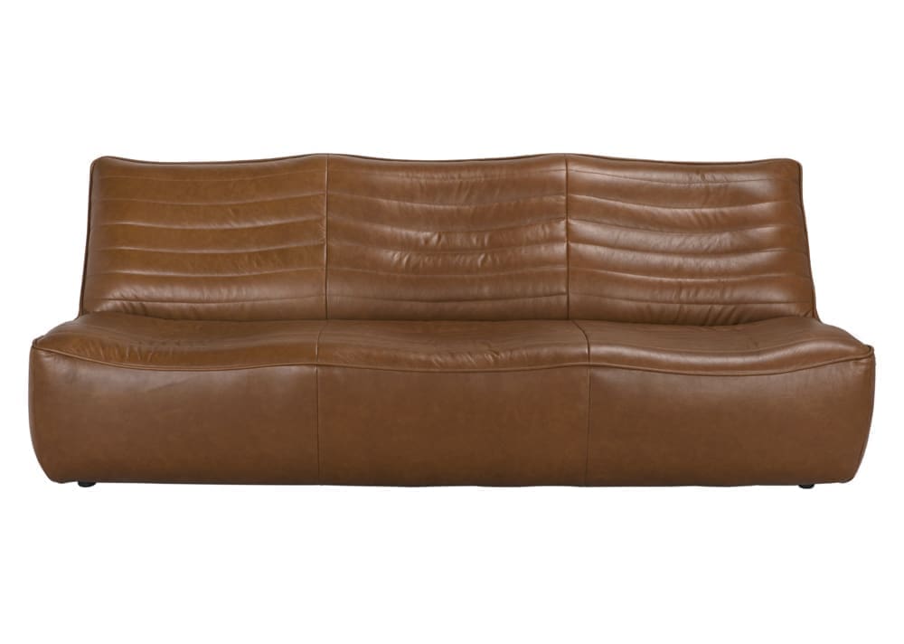 McCLAIN 3 SEATER, Roche Tan Leather