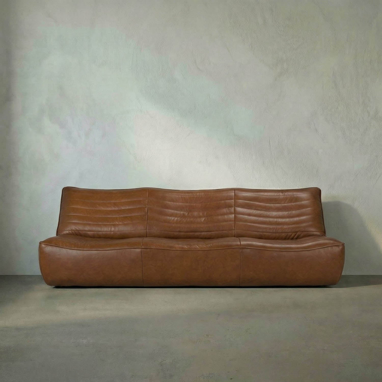 McCLAIN 3 SEATER, Roche Tan Leather by Noir