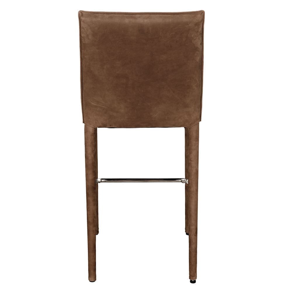 Newton Counter Chair, Orris Brown Leather