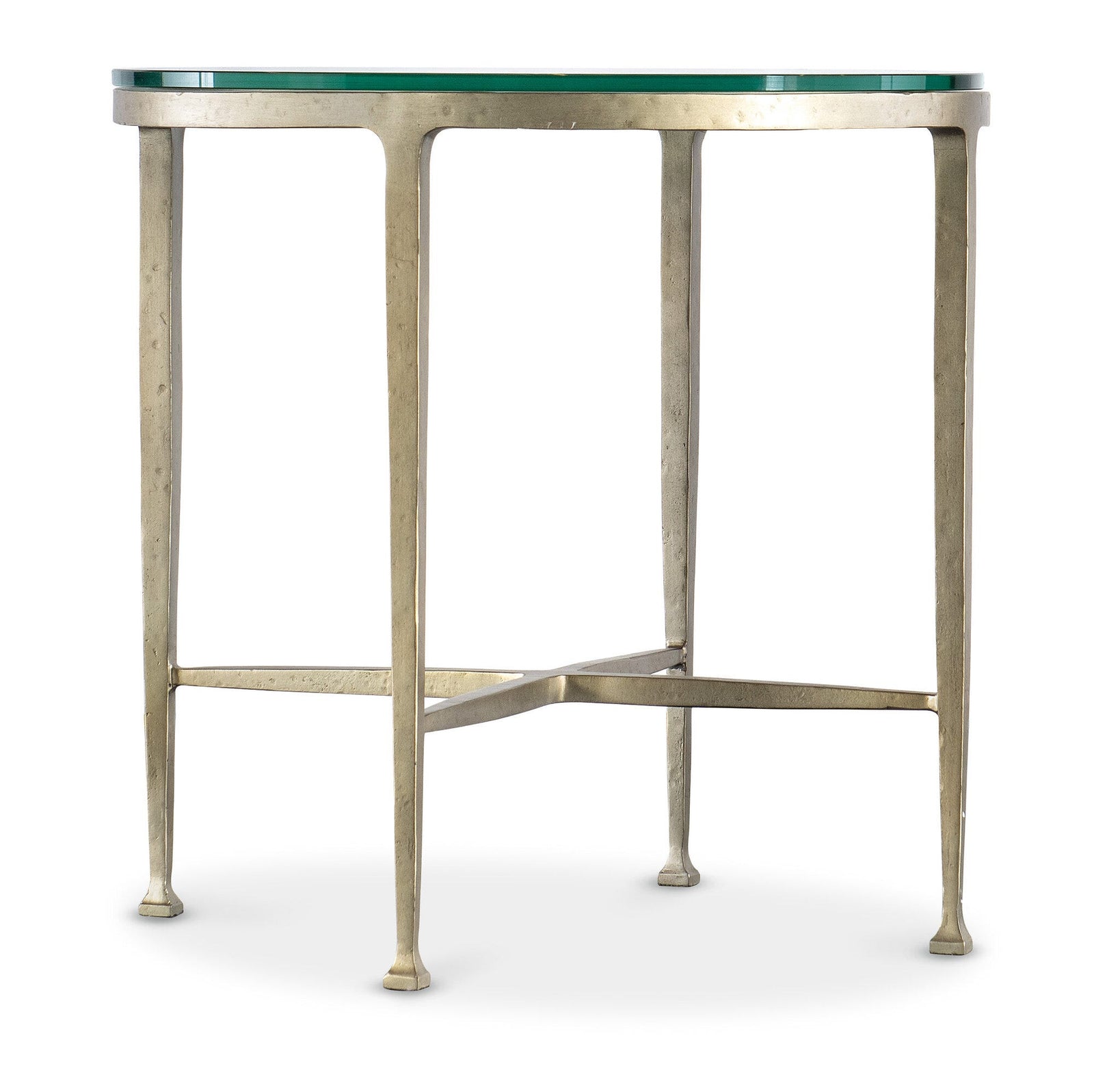 Cora Glass Top Round Side Table