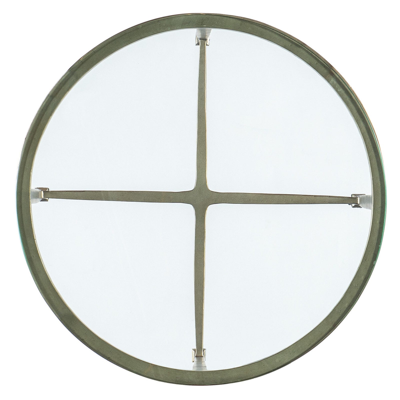 Cora Glass Top Round Side Table