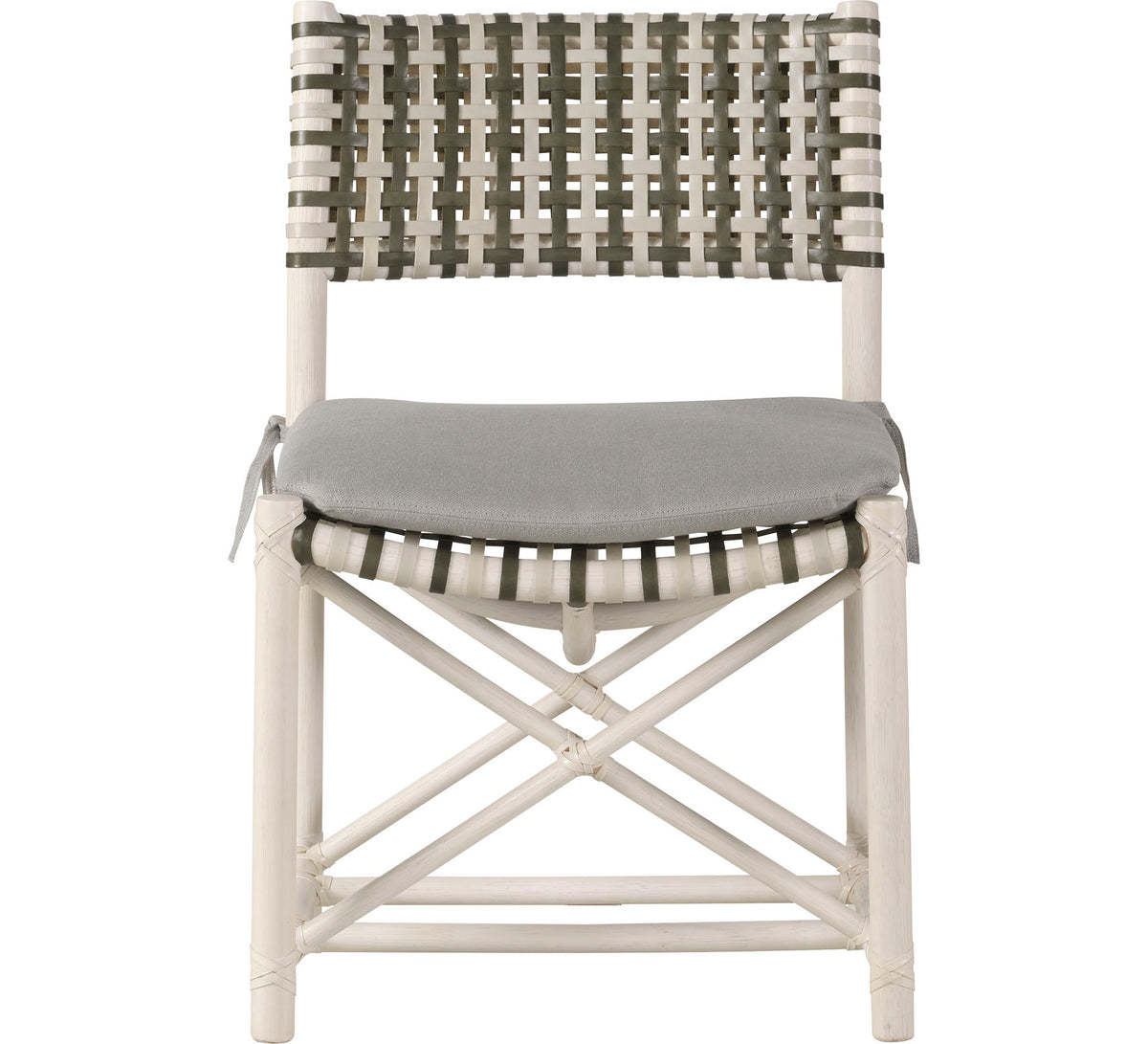 Antalya Laced Rawhide Armless Chair
