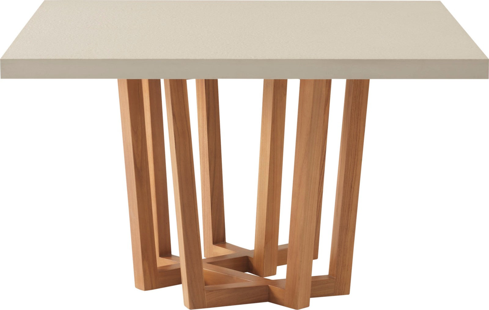Cutter Square Dining Table Stone Top