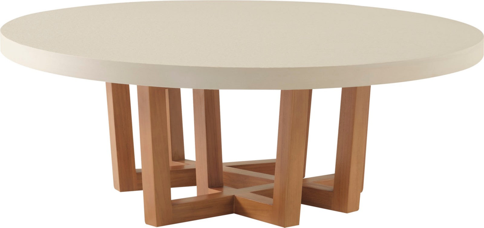 Cutter Round Cocktail Table Stone Top