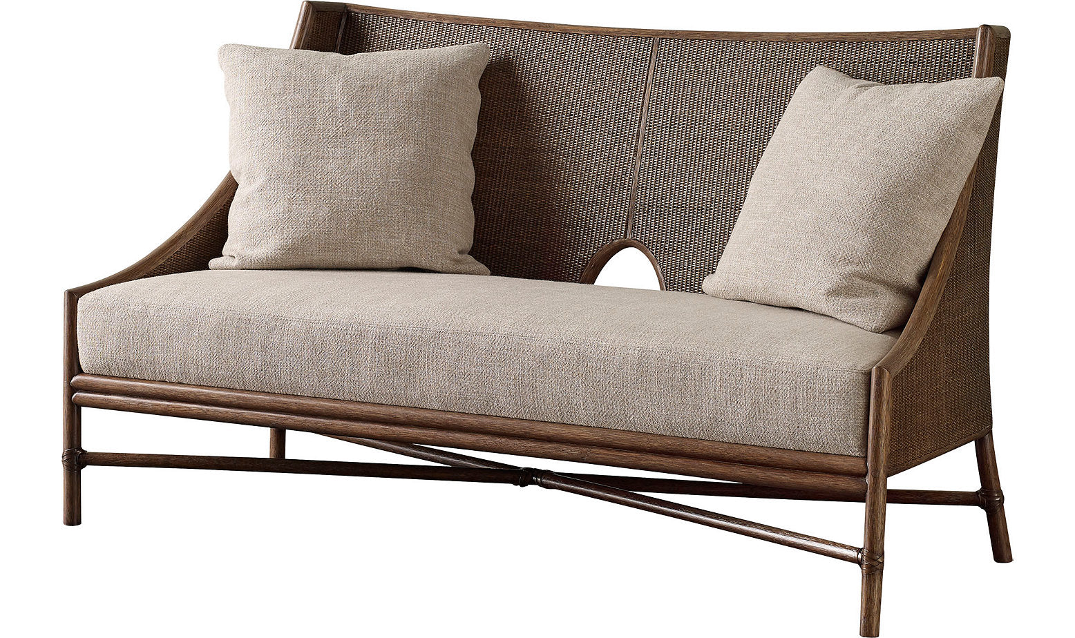 Open Oval Caned Banquette by Baker Furniture | Sutter & Vale
