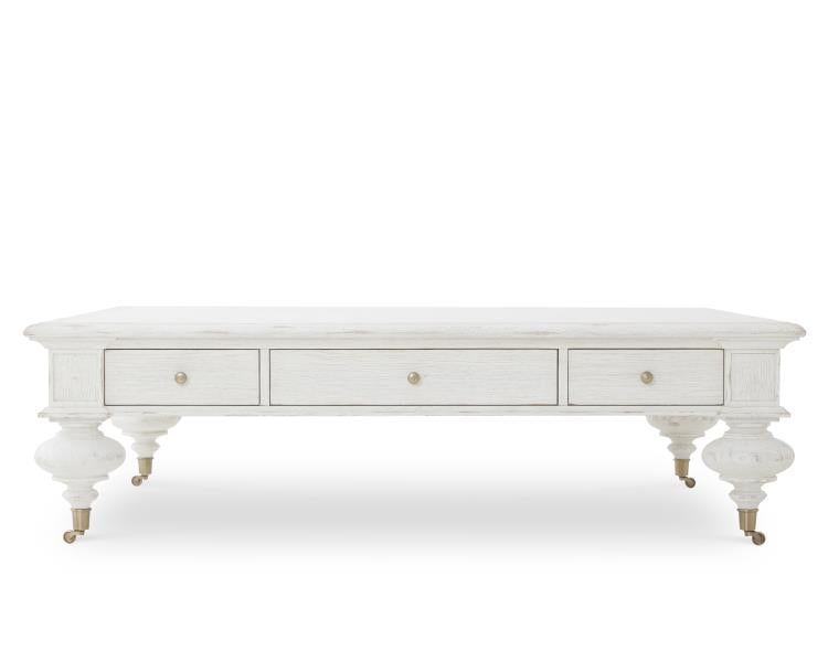 Grand Oak Cocktail Table - White – Coffee Tables by Century Furniture | Sutter & Vale