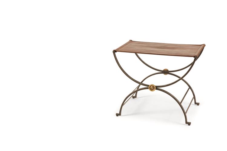Niles Bench With Leather Seat – Ottomans by Century Furniture | Sutter & Vale