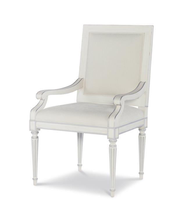 Barrington Arm Chair - White/Silver – Dining Chairs by Century Furniture | Sutter & Vale