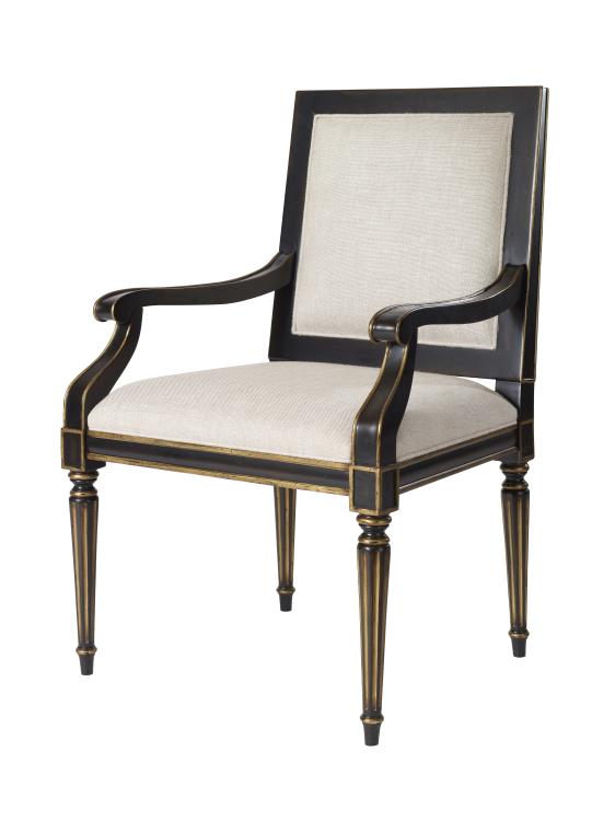 Barrington Arm Chair - Black/Gold – Dining Chairs by Century Furniture | Sutter & Vale