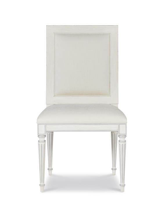 Barrington Side Chair - White/Silver – Dining Chairs by Century Furniture | Sutter & Vale