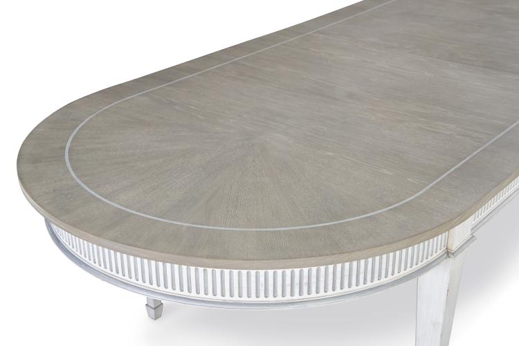 Barrington Dining Table - White/Silver – Dining Tables by Century Furniture | Sutter & Vale