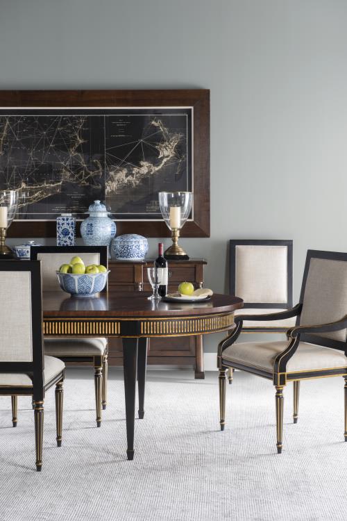 Barrington Side Chair - Black/Gold – Dining Chairs by Century Furniture | Sutter & Vale