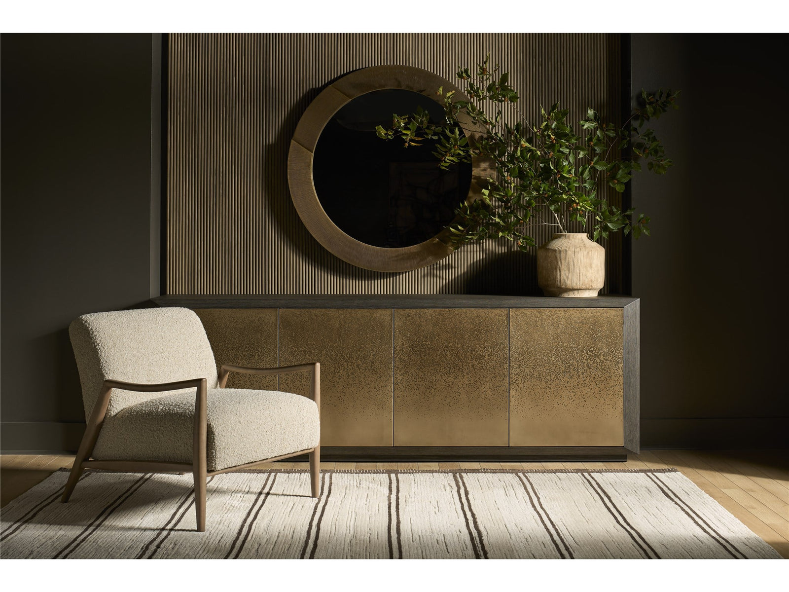 Modern Soft Bronze Mirror