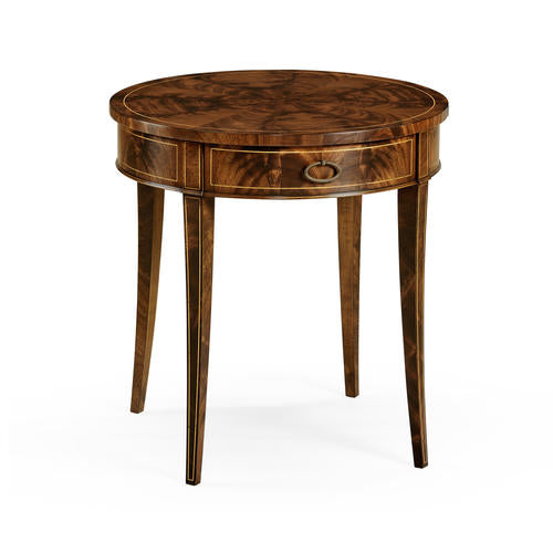 Round Antique Mahogany Side Table – Side Tables by Jonathan Charles | Sutter & Vale