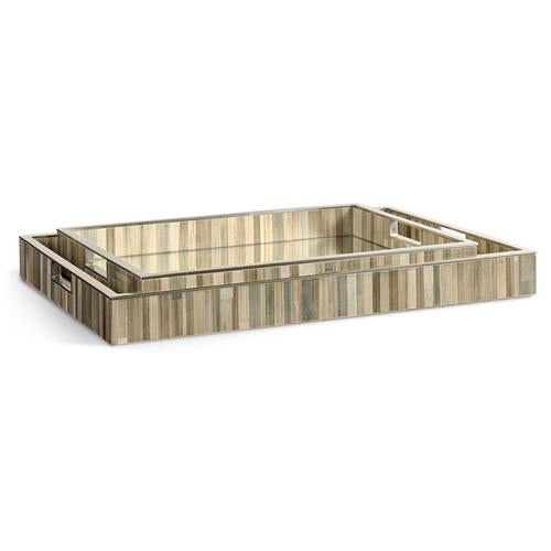 Terra Rectangular Tray - Set of 2 – Bedroom by Jonathan Charles | Sutter & Vale