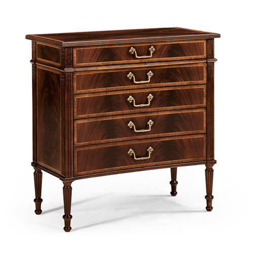 Buckingham Mahogany Chest of Drawers with Concave Profile – Chests by Jonathan Charles | Sutter & Vale