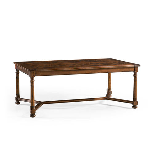 Walnut Rectangular Parquet Oyster Coffee Table – Coffee Tables by Jonathan Charles | Sutter & Vale