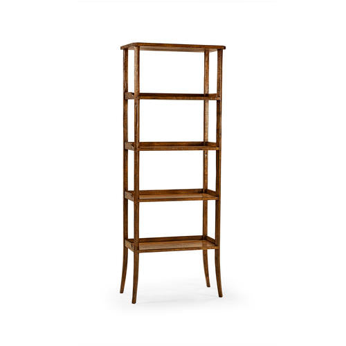 Casual Four-Tier Étagère – Living Room by Jonathan Charles | Sutter & Vale