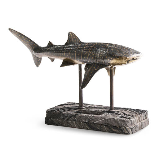 Whale Shark Bronze Statue with Marble Base – Accent Chairs by Jonathan Charles | Sutter & Vale