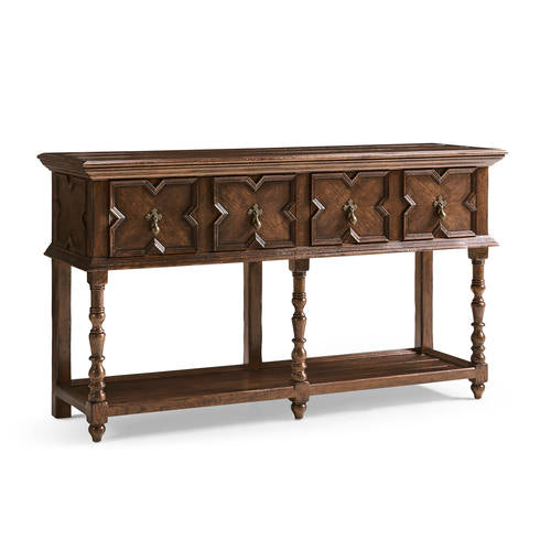 Traditional Tudor Style Dark Oak Buffet – Dining Room by Jonathan Charles | Sutter & Vale