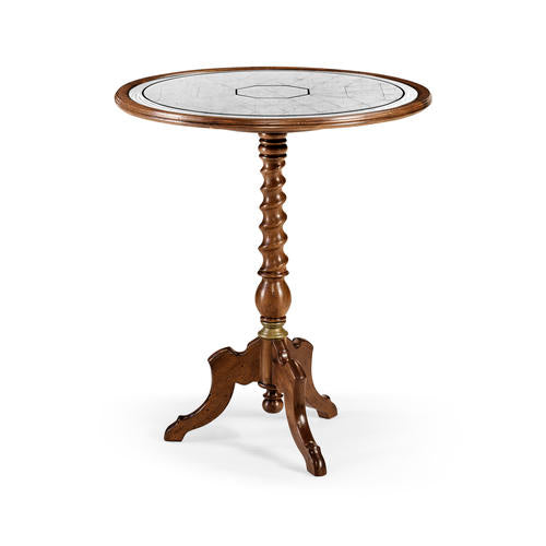 Églomisé & Walnut Round Wine Table – Accent Tables by Jonathan Charles | Sutter & Vale