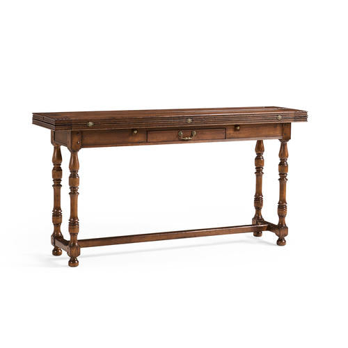 Small Walnut Hunt Table – Living Room by Jonathan Charles | Sutter & Vale